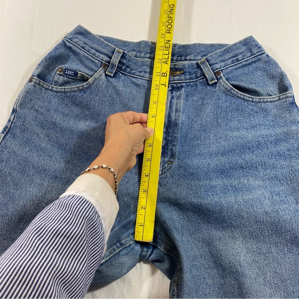 Lee Jeans Women’s 29 High Waisted Mom jeans Dark blue jeans - Picture 6 of 8